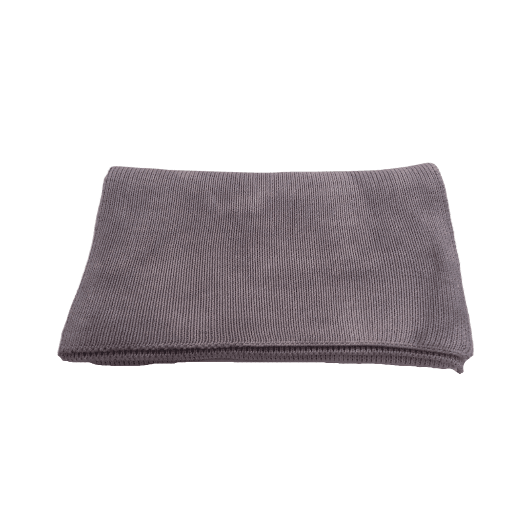 A gray merino scarf