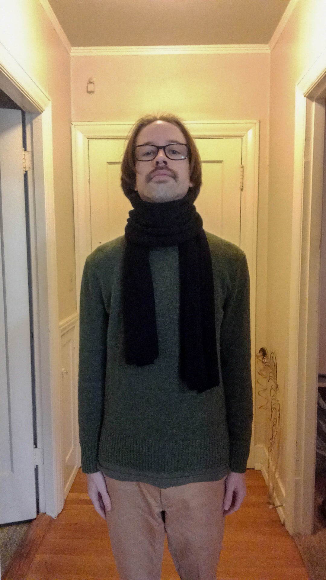 100% Merino Wool Scarf - Black