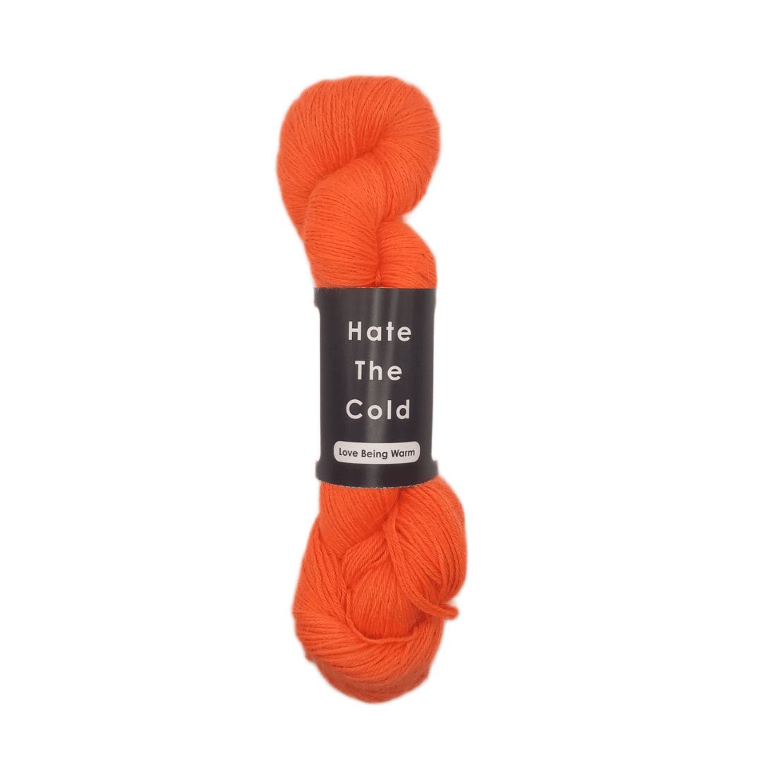 Alpaca Yarn - Fluorescent Orange Fingering