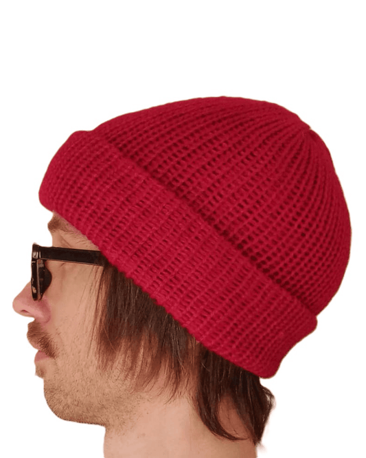100% Baby Alpaca Beanie - Red