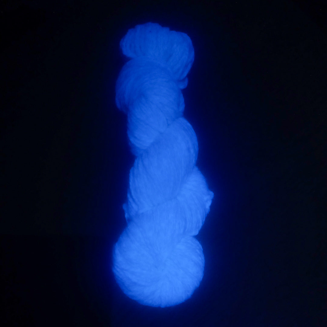 Merino Wool Yarn - Fluorescent Blue Fingering