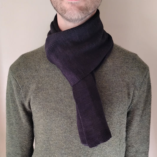 100% Merino Wool Scarf - Black