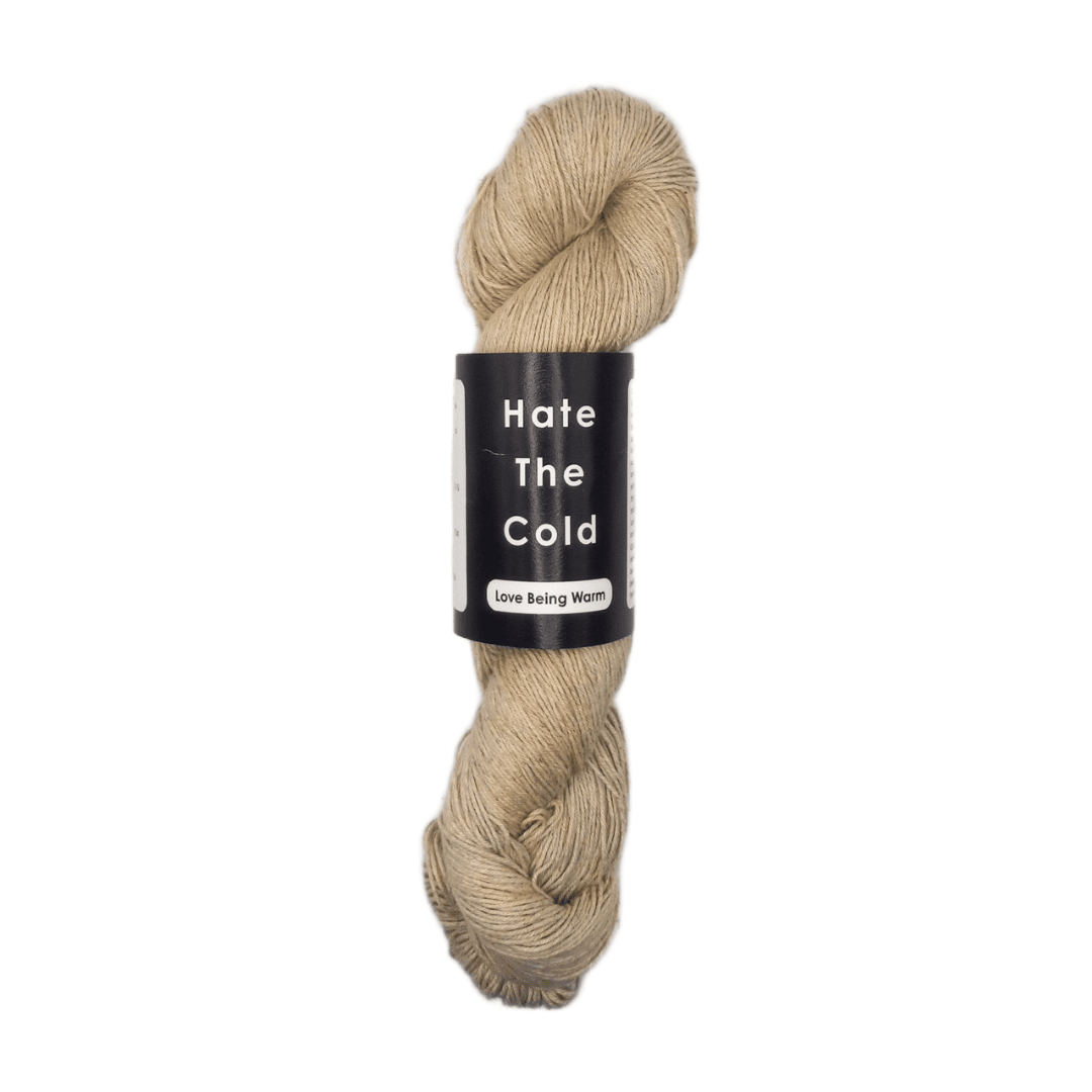 60% Organic Cotton/40% Linen Yarn - Beige Fingering