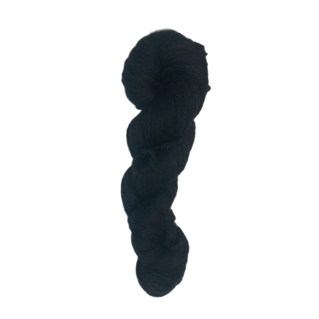 Merino Wool Yarn - Black Aran
