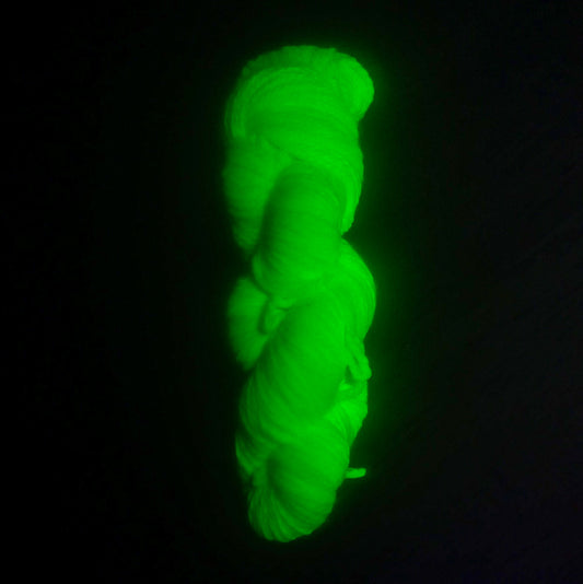 Merino Wool Yarn - Fluorescent Yellow Fingering