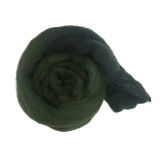 Combed Wool Top - Forest Green