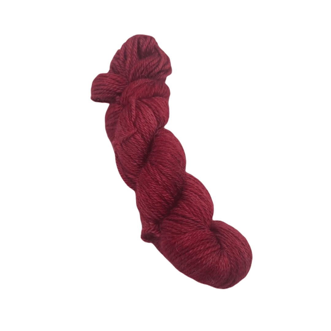 Red aran alpaca yarn