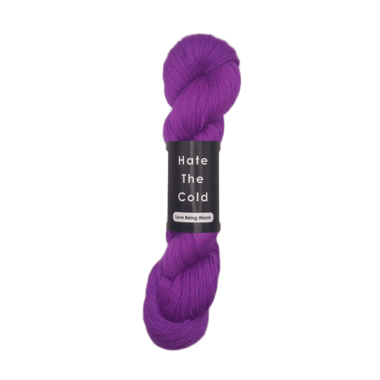 Alpaca Yarn - Fluorescent Purple Fingering