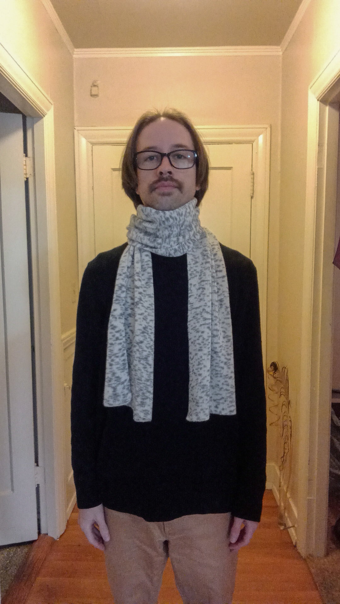 100% Baby Alpaca Scarf - Dalmation