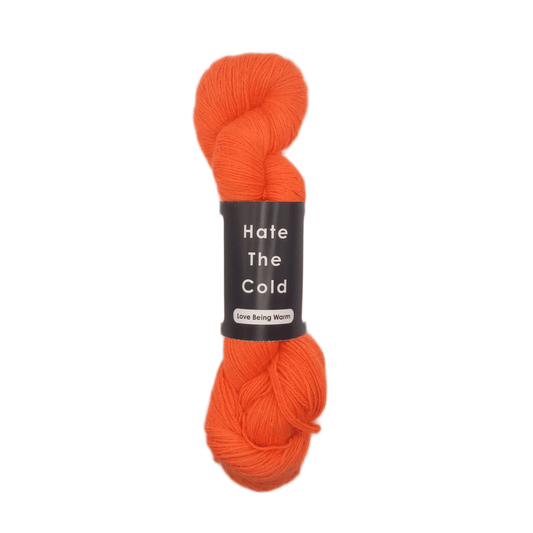 Alpaca Yarn - Fluorescent Orange Fingering