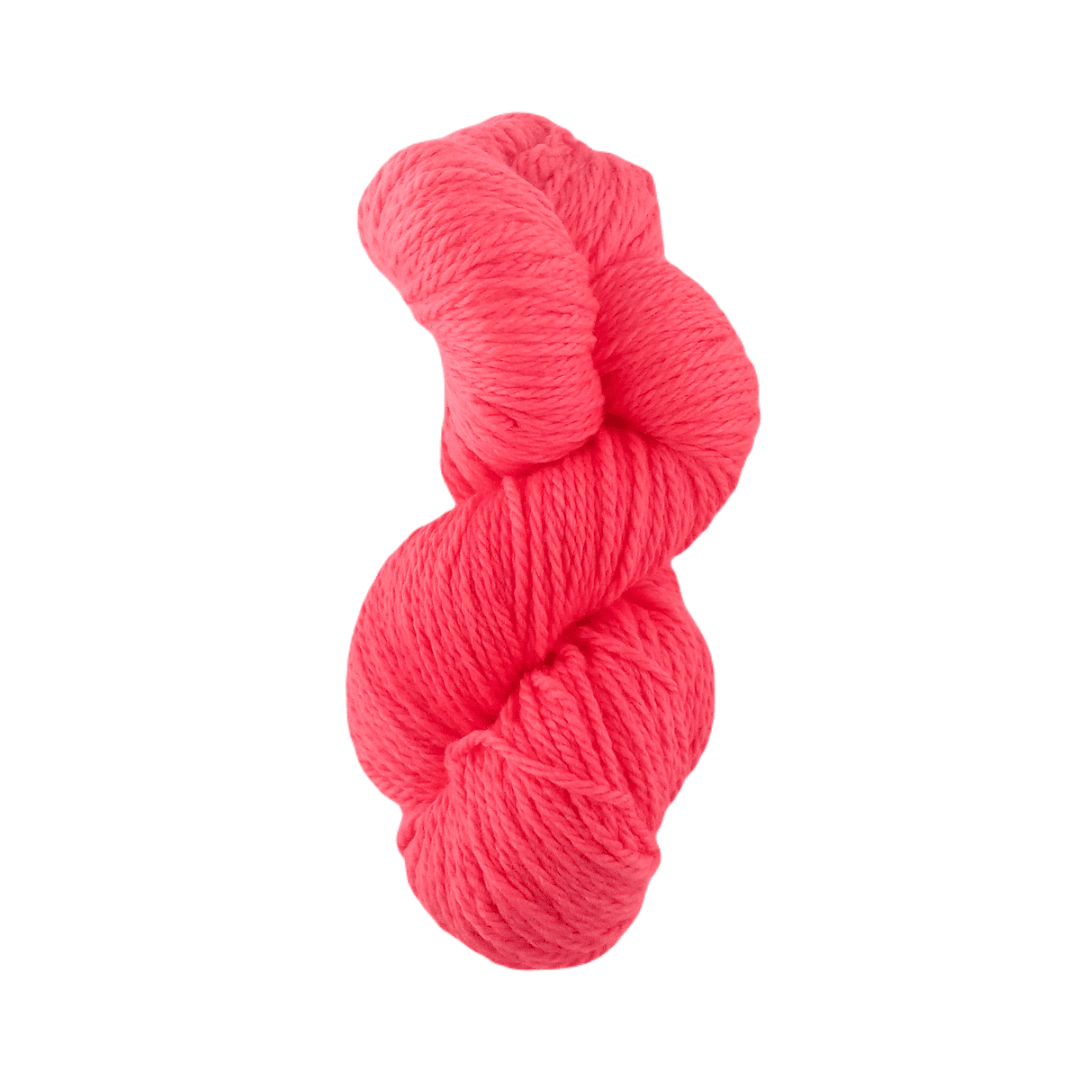 Merino Wool Yarn - Fluorescent Pink Aran