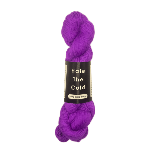 Alpaca Yarn - Fluorescent Purple Fingering