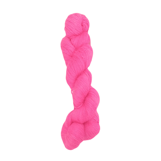 Alpaca Yarn - Fluorescent Pink Fingering