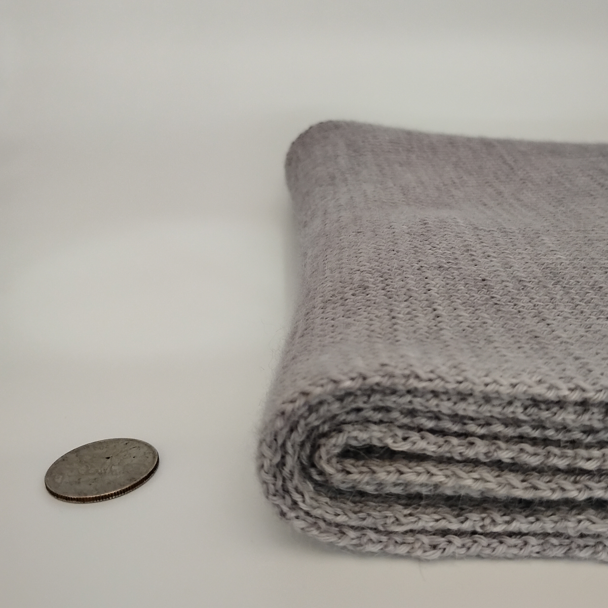 100% Baby Alpaca Scarf - Gray - Wide