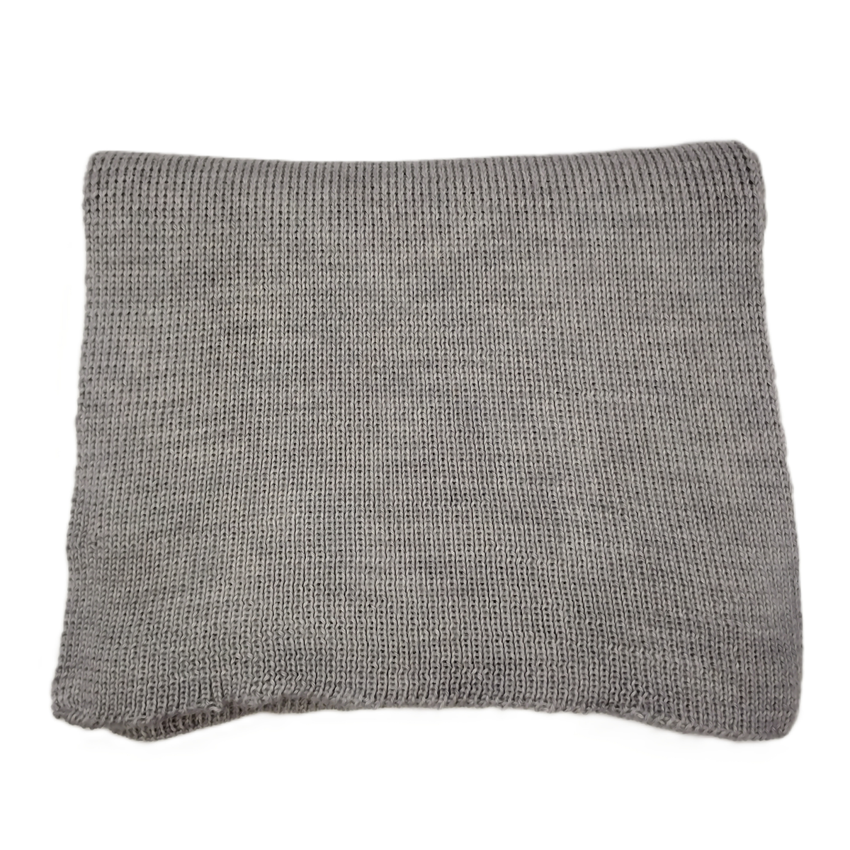 100% Baby Alpaca Scarf - Gray - Wide