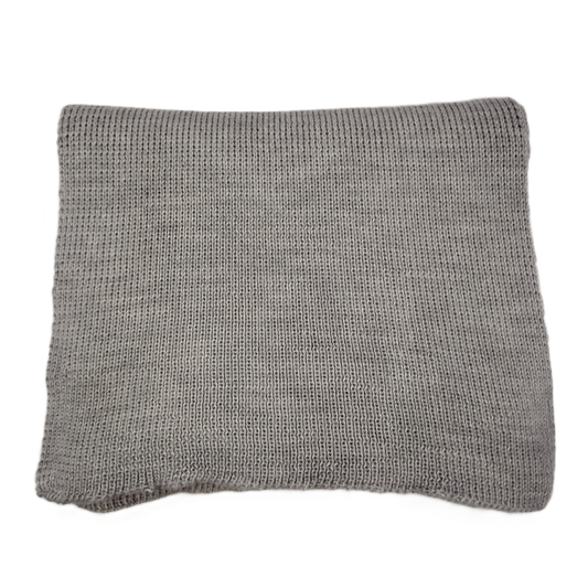 100% Baby Alpaca Scarf - Gray - Wide