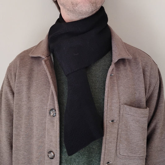 100% Merino Wool Scarf - Black