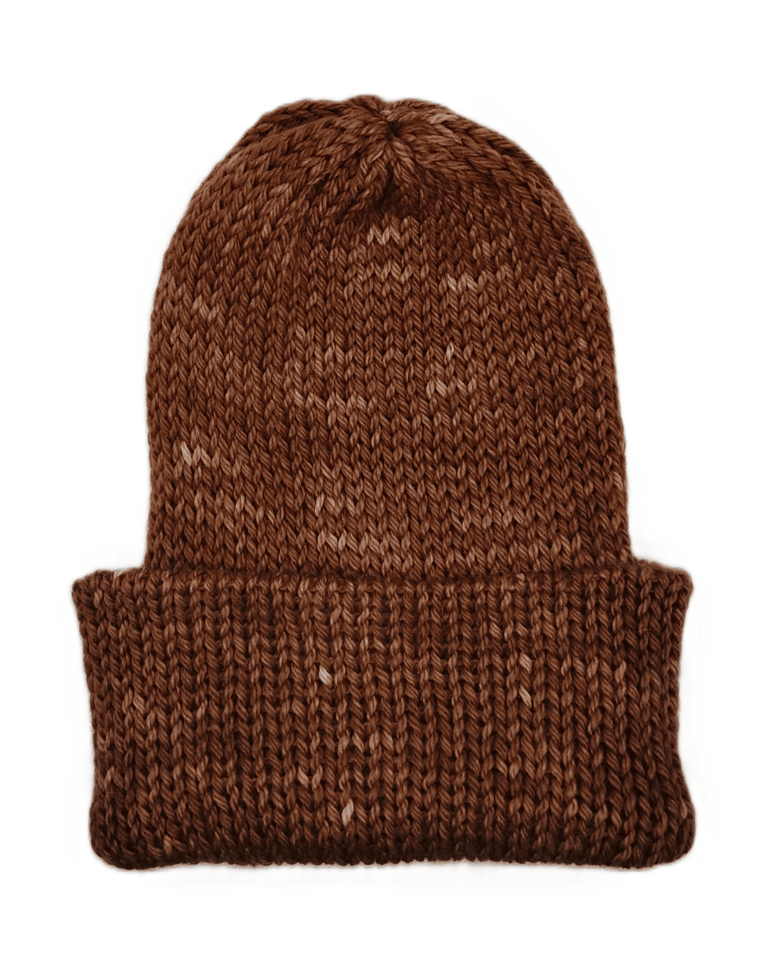 100% baby alpaca beanie in brown