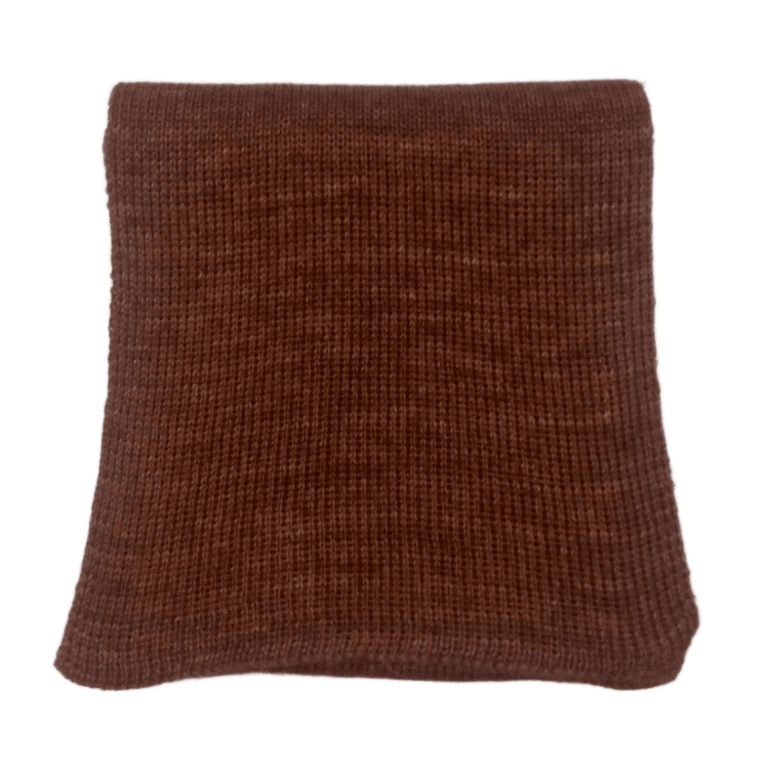 Brown 100% baby alpaca scarf