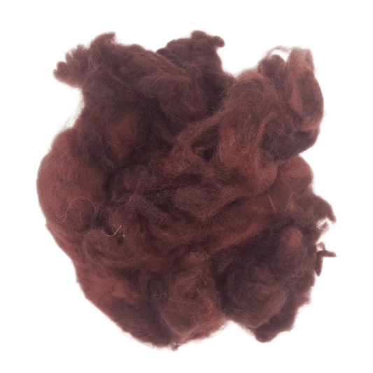Brown wool roving
