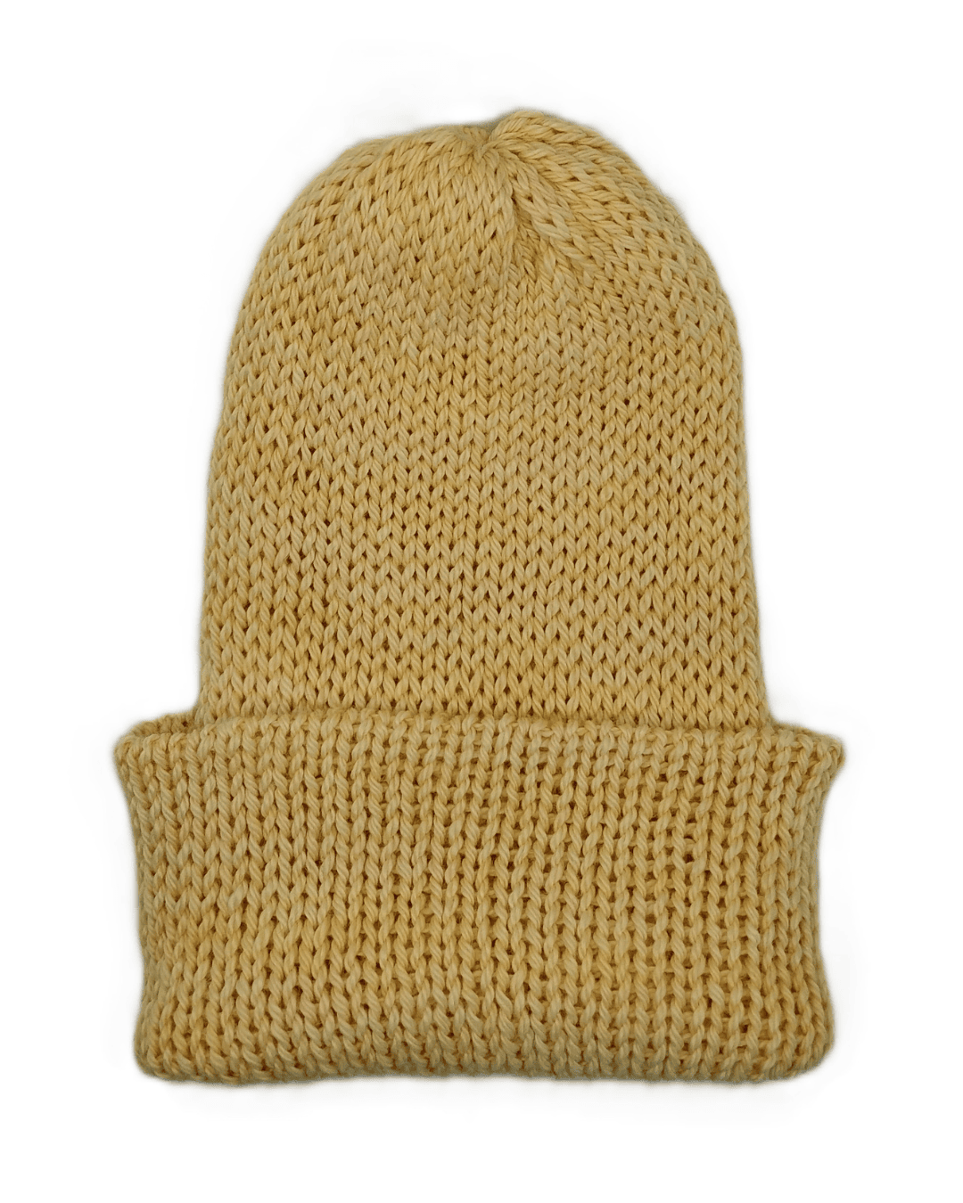 100% baby alpaca beanie in champagne