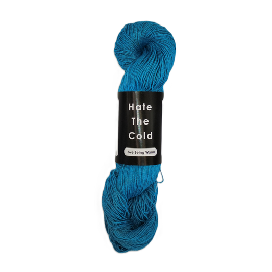 Organic Cotton/Linen Yarn - Blue Fingering