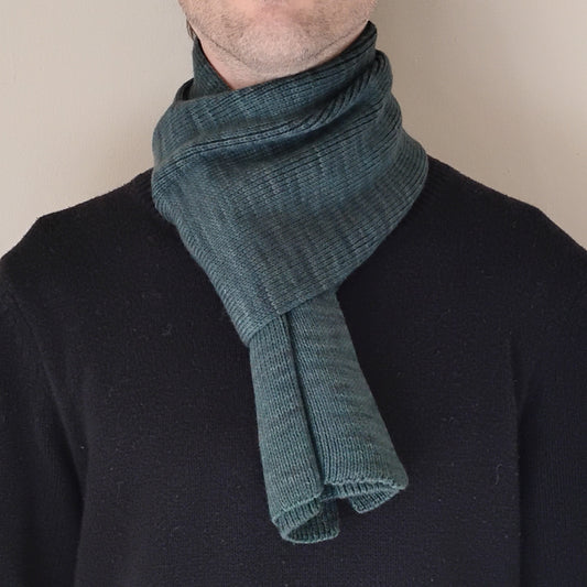 100% Merino Wool Scarf - Forest Green