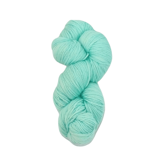 Merino Wool Yarn - Fluorescent Blue Aran