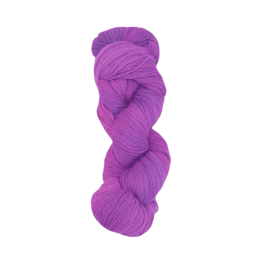 Merino Wool Yarn - Fluorescent Purple Fingering