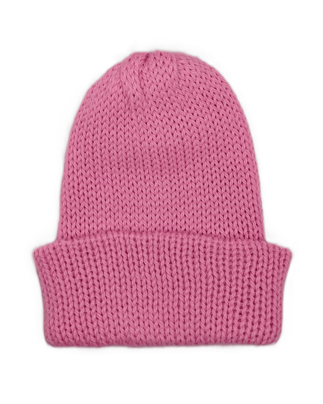 100% baby alpaca beanie in pink