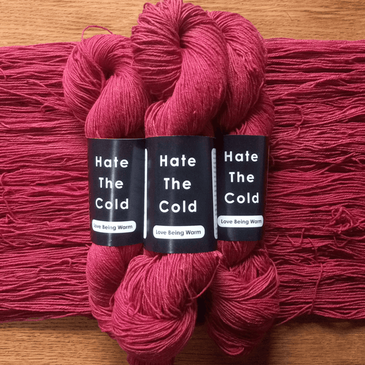 Organic Cotton/Linen Yarn - Red Fingering