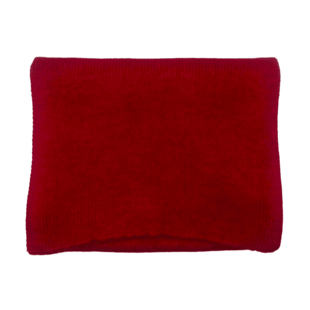 Red 100% baby alpaca scarf