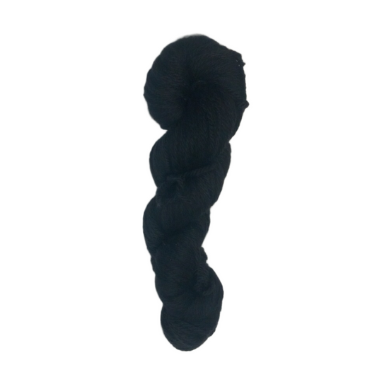 Merino Wool Yarn - Black Aran