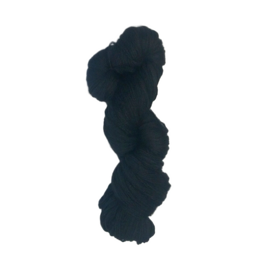Merino Wool Yarn - Black Fingering