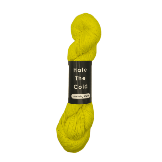 Alpaca Yarn - Fluorescent Yellow Fingering